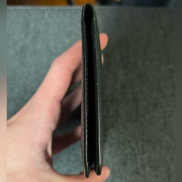 Louis Vuitton Porte Valeurs Taiga Leather Green Bifold Wallet - Unisex - Picture 7 of 13